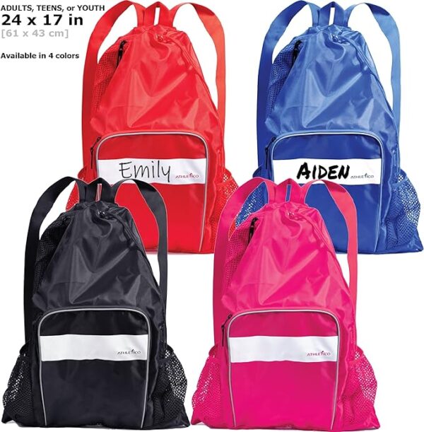 Athletico Mesh Swim Bag - Mesh Pool Bag With Wet & Dry Compartments