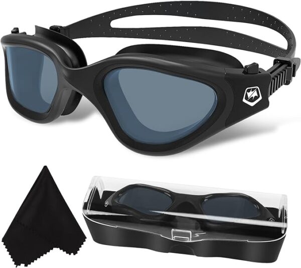 Polarized Swimming Goggles Anti Fog Anti UV; swim time log