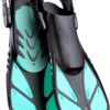 Snorkel fins swim fins travel size short adjustable for snorkeling diving