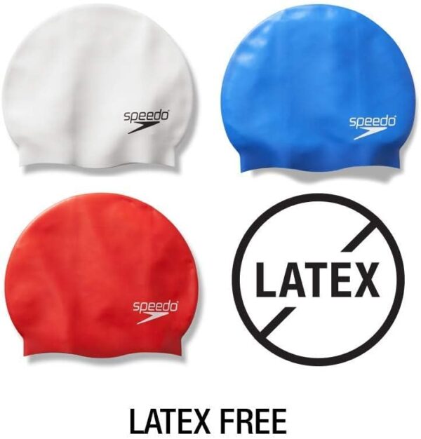 Speedo Swim Cap Silicone; swimcap; swimming cap; silicone training swimming cap; swim time log;