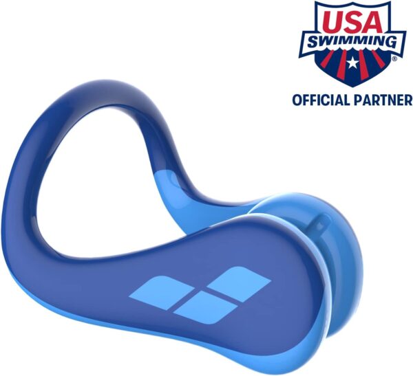 Unisex Swimming Nose Clip Pro for Men and Women, Nose Plug for Competitive Swimmers, Soft Pads, PVC Free, One Size; nose clips; swim time log;