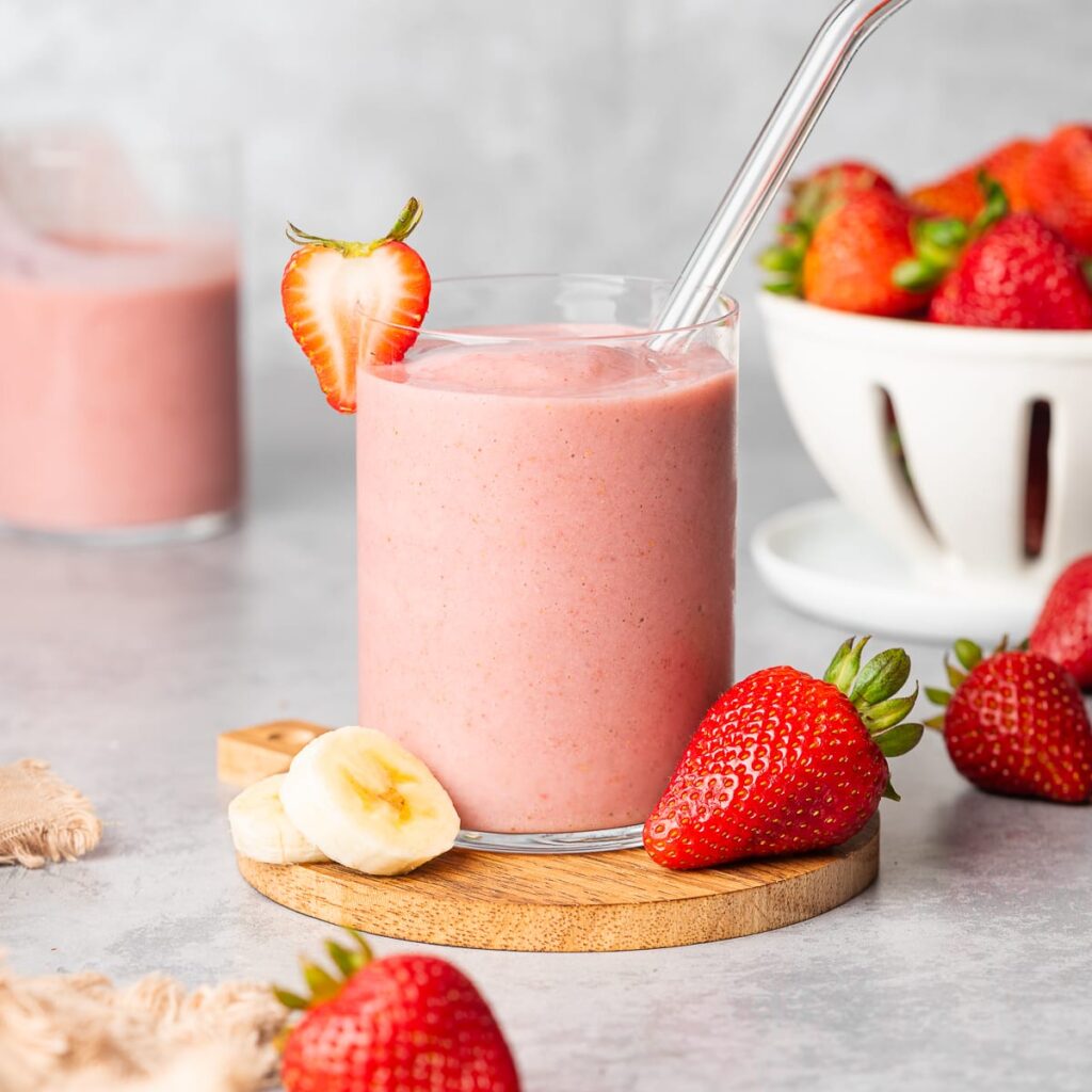 strawberry-smoothie-Swim-Time-Log